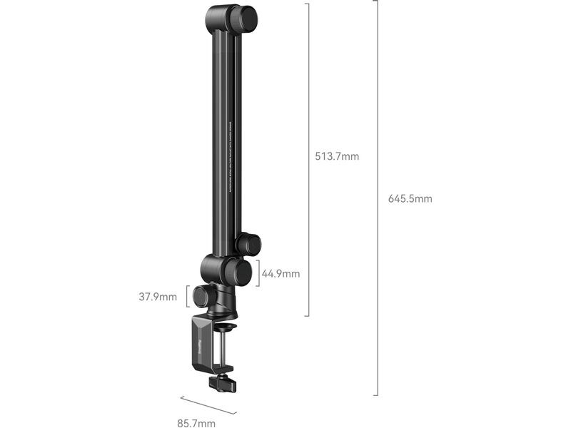 Smallrig Mikrofonarm-Tischhalterung Mikrofongalgenhalterung für für Podcast-Aufnahmen, Live-Audio-Streaming, Vlogging und ähnliche Szenarien
