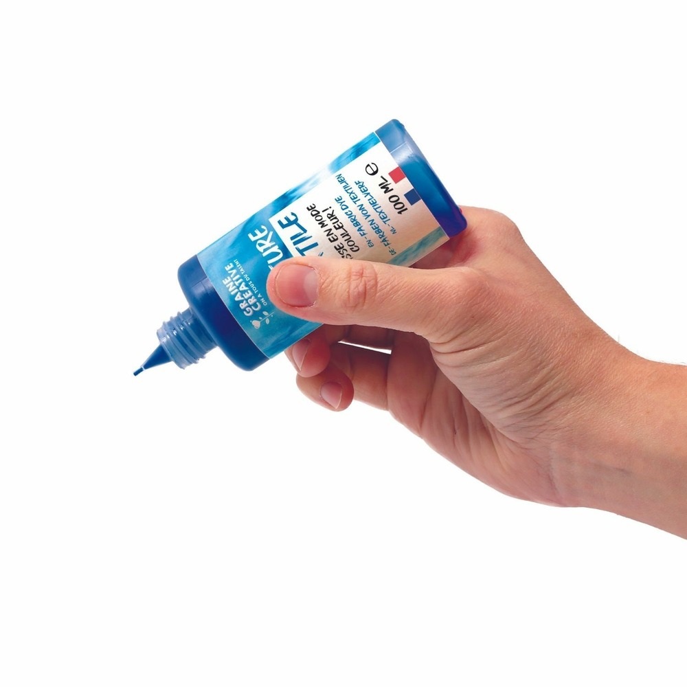Peinture pour textile 100 ml effet tie and die - ultramarine