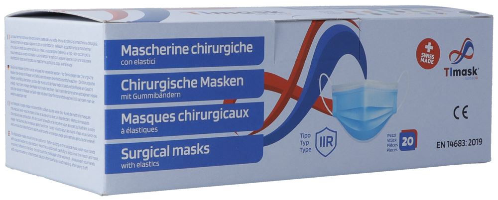 Timask Einweg-Medizinmaske Typ IIR Tarnfarbe 20 Stk