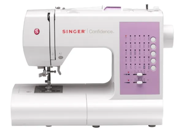 SINGER 7463 Confidence, Lyserød, Hvid, Semi-automatisk symaskine, Syning, Knapper, CE, Elektromekanisk