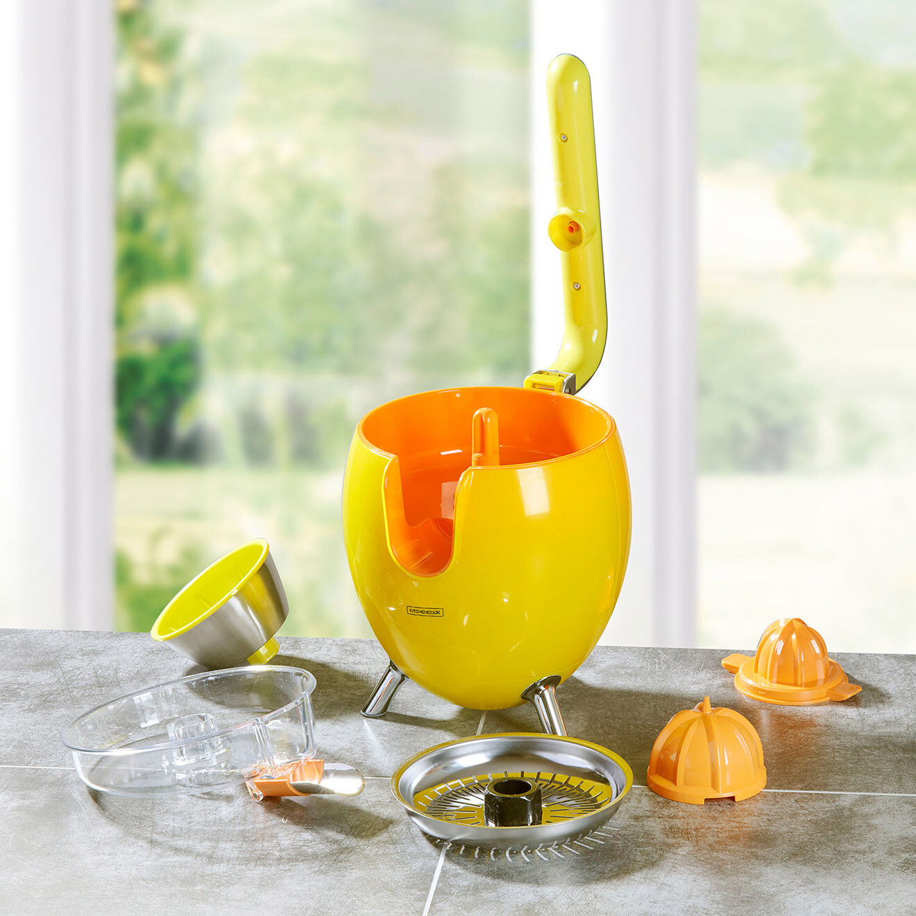 Kitchencook Presse-Agrume électrique jaune - 550 ml
