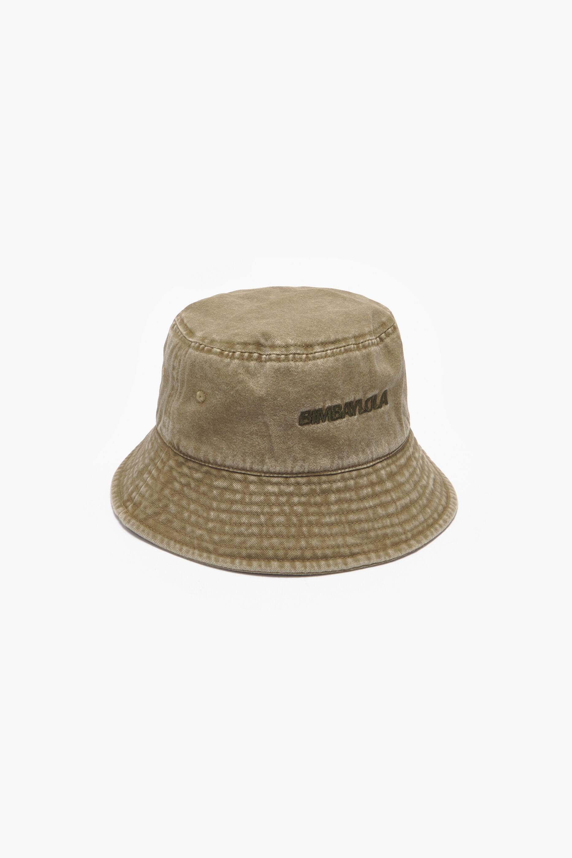 Chapéu bucket de algodão lavado cáqui