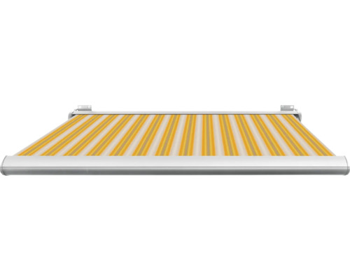 SOLUNA cassettescherm Exclusiv 2x1,5 doekdesign 30A774 frame E6EV1 zilver geëloxeerd aandrijving rechts incl. motor en wandschakelaar