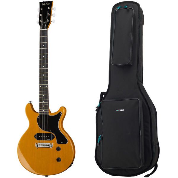 Harley Benton DC-Junior TV Yellow Bundle