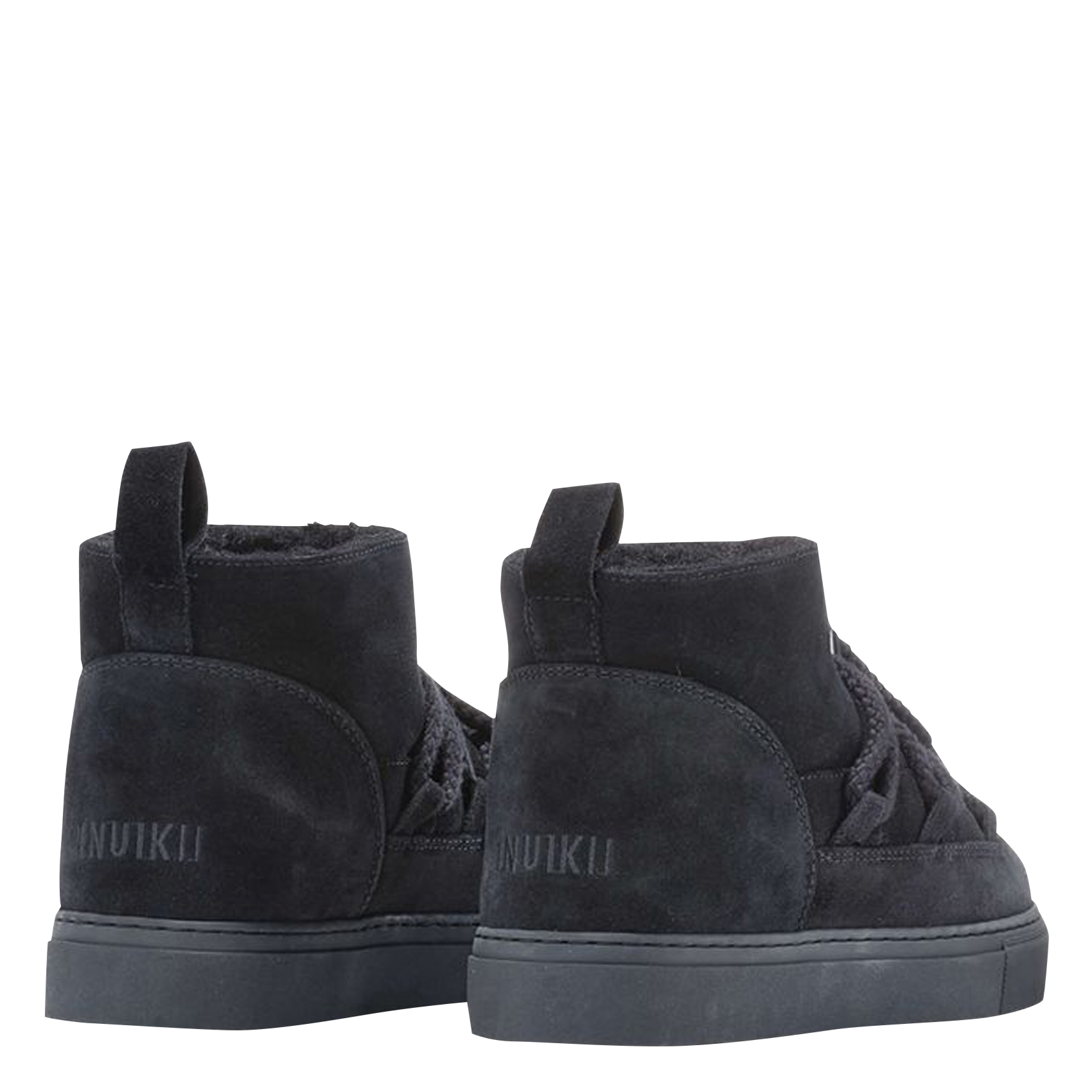 CLASSIC LOW - Bottines fourrées en cuir velours | Noir