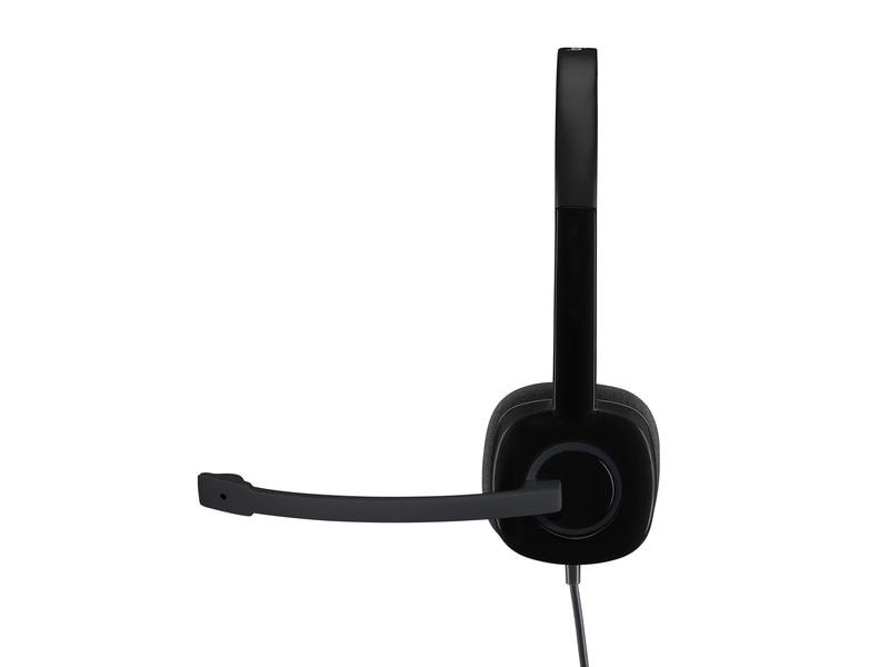 Logitech Headset H151 Stereo Stereo-Headset mit Rauschunterdrückung und Kabelfernbedienung