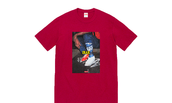 Supreme Irak Cast Tee Cardinal