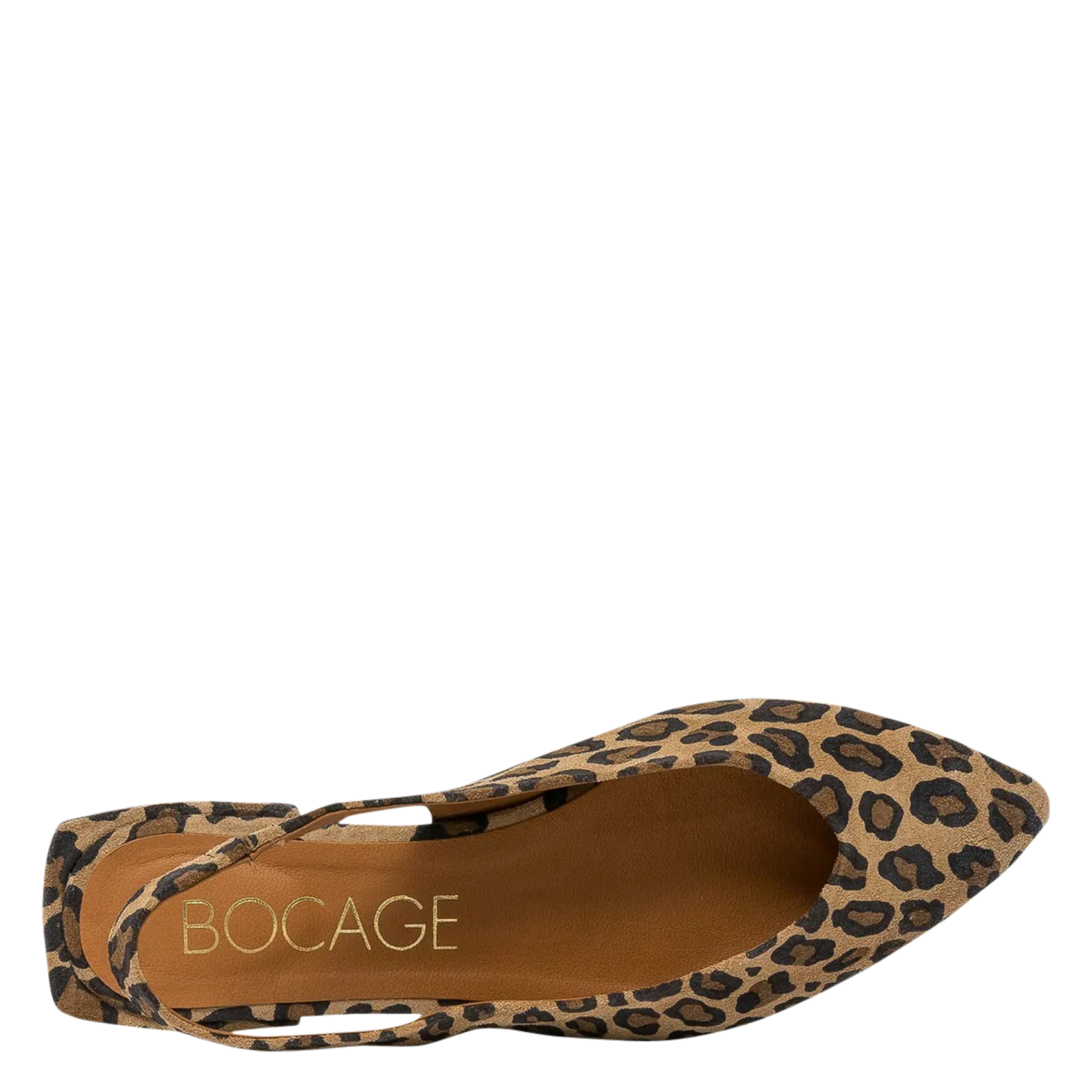 SWING - Ballerines slingback en cuir velours imprimé | Multicolore