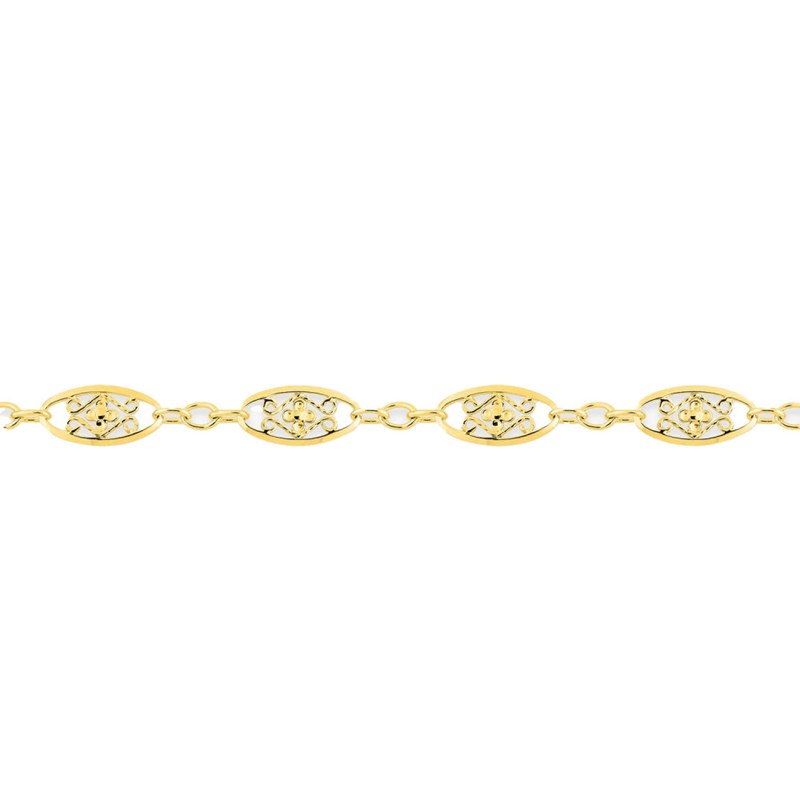 Bracelet Femme - Or 18 Carats - Longueur : 18 cm