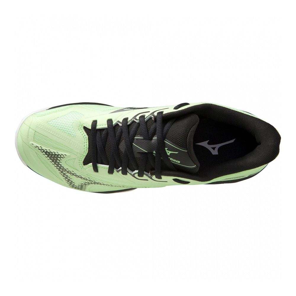 Mizuno WAVE EXCEED LIGHT AC - Chaussures tennis Homme patina green/black/white