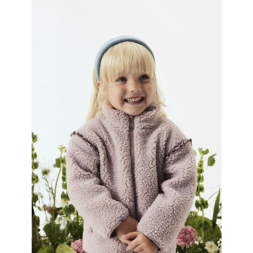 Køb Name It Violet Ice Nmfminna Teddy Jakke Aop