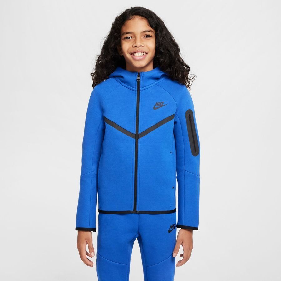 Nike Sweat à Capuche NSW Tech Fleece FZ 24 - Bleu/Noir Enfant