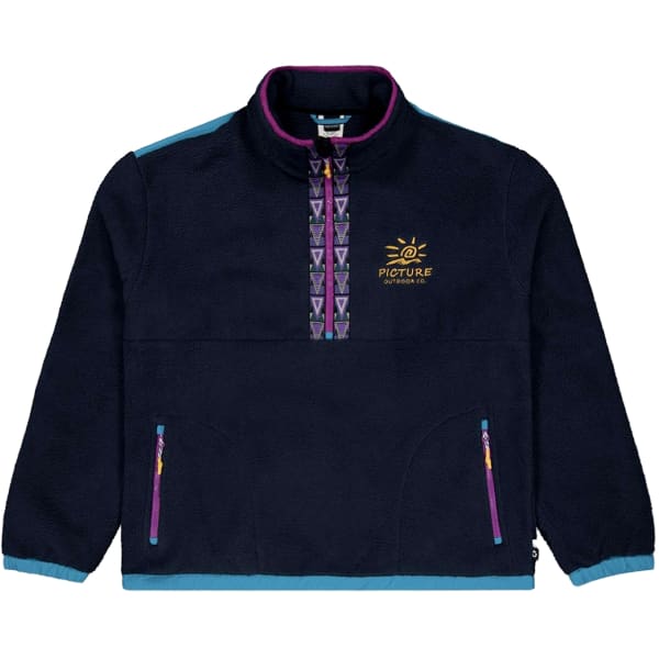 Sweat polaire PICTURE GAMVIK 1/4 ZIP FLEECE DARK BLUE