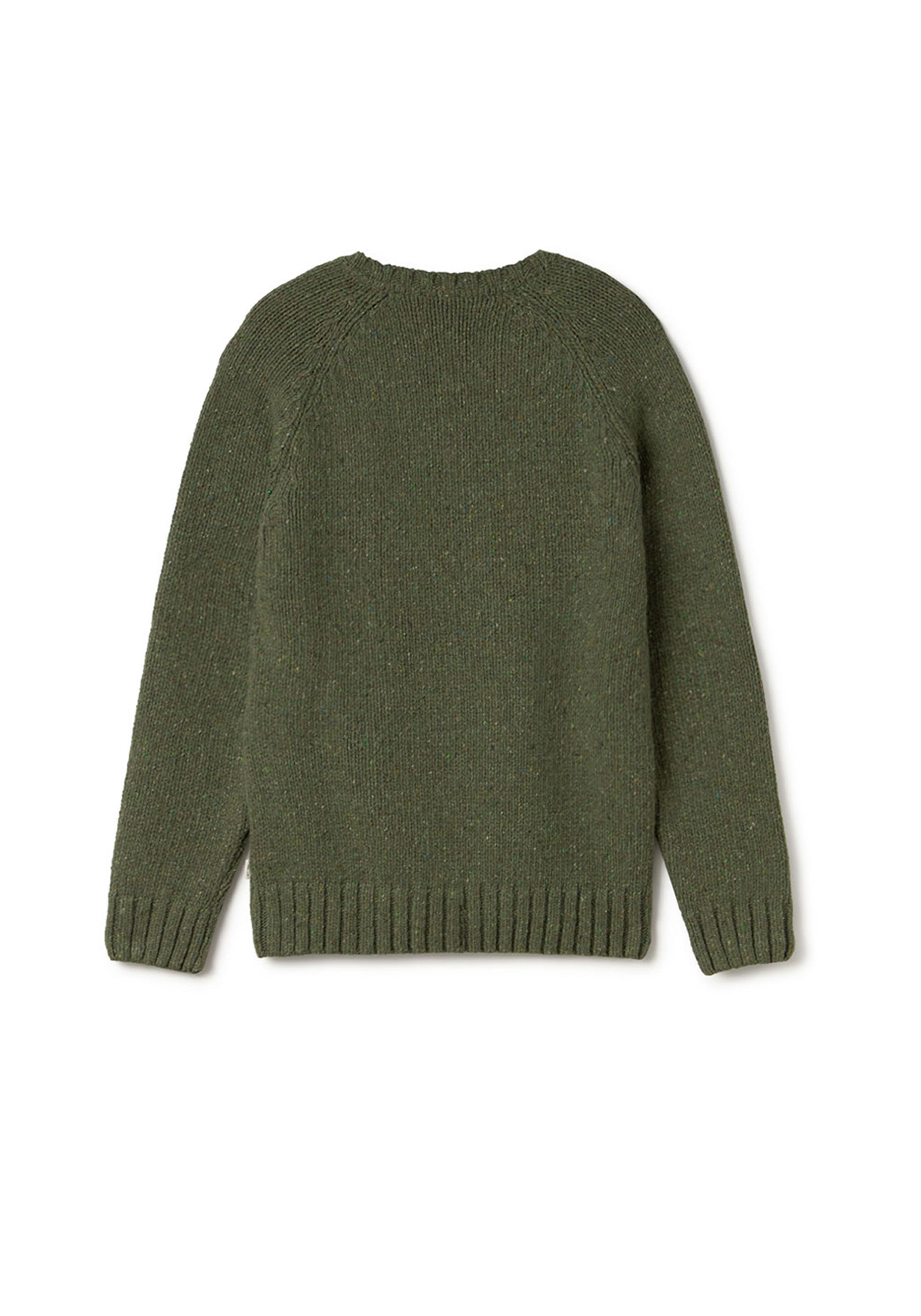 Twothirds Strickpullover Golden Moss Green