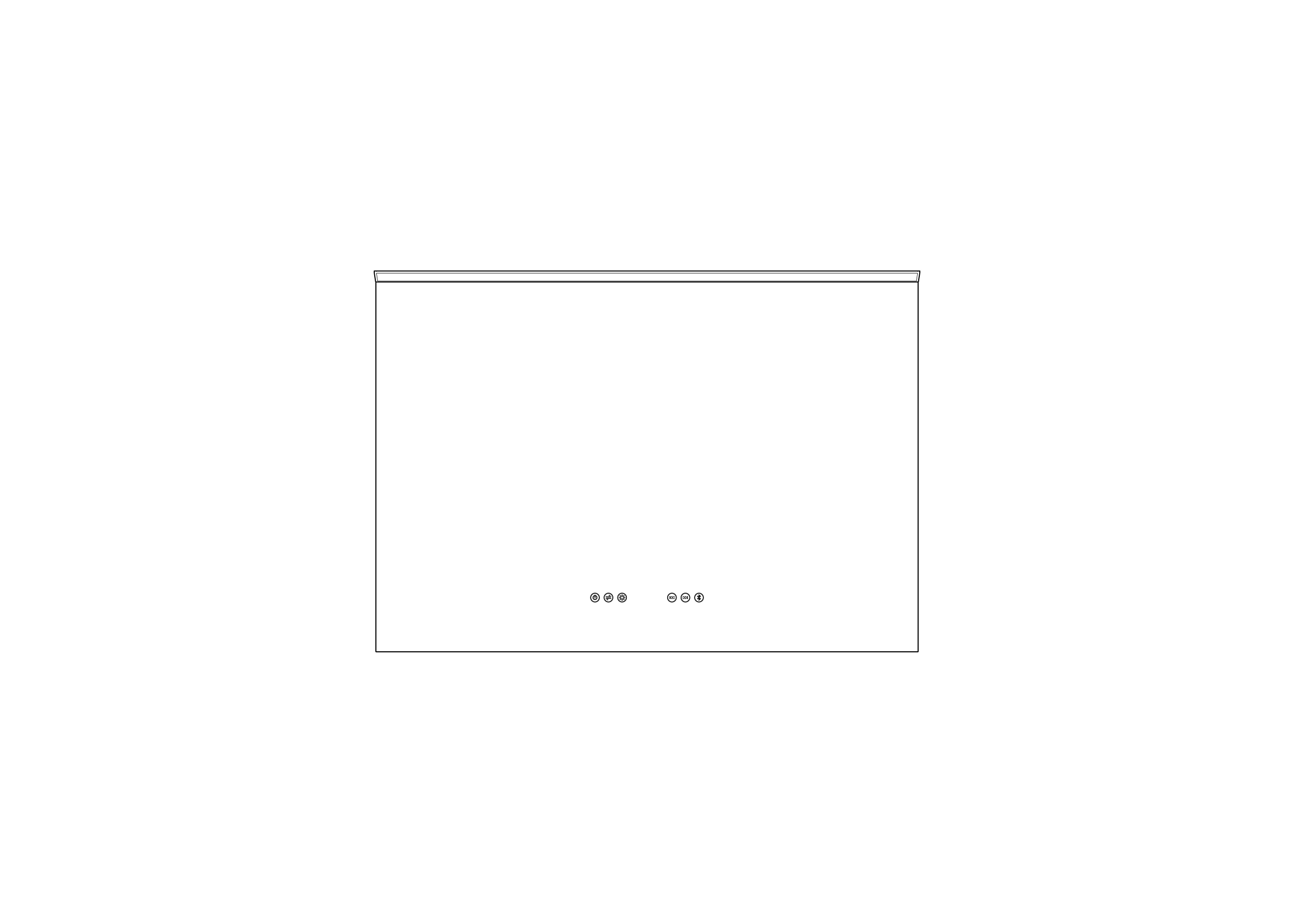 Thebalux M22 spiegel 100x70cm met verlichting, verwarming en audiosysteem
