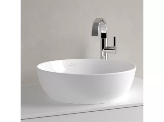 Vasque ronde à poser VILLEROY ET BOCH Artis Stone White CeramicPlus