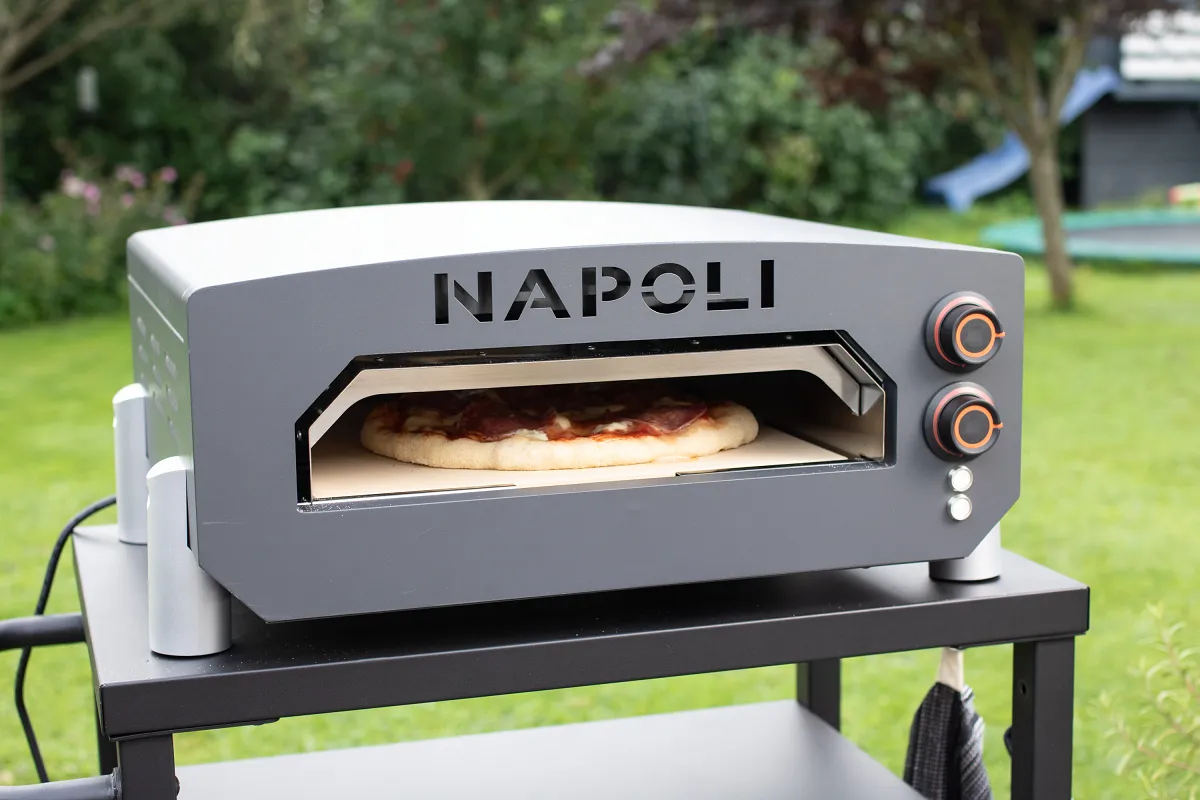 NAPOLI 13” elektrisk pizzaovn, cover, pizzaspade og infrarød termometer (785-002)