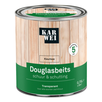 KARWEI douglasbeits Schuur & Schutting transparant kleurloos 750 ml