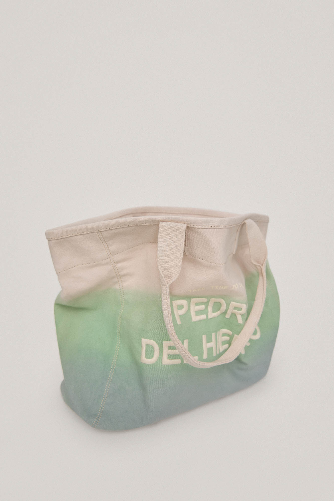 Bolsa de lona com logotipo bordado - Azul
