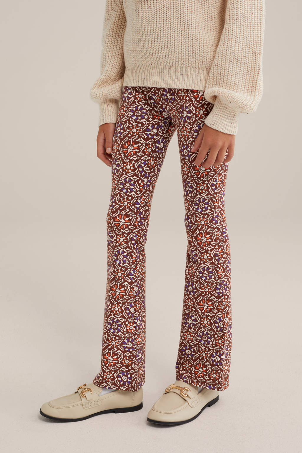 WE Fashion broek met all over print