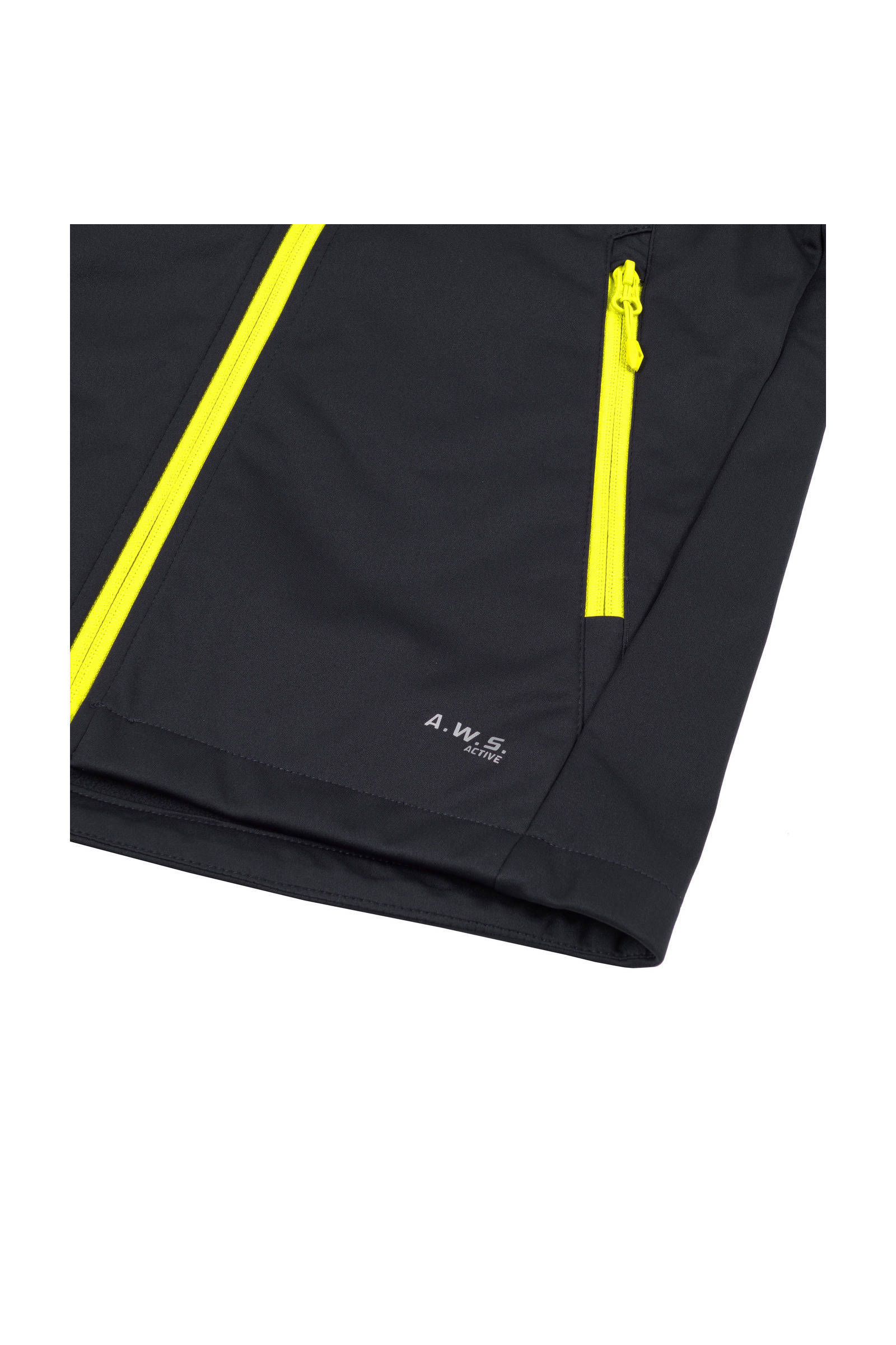 Icepeak softshell jack Kline antraciet/geel