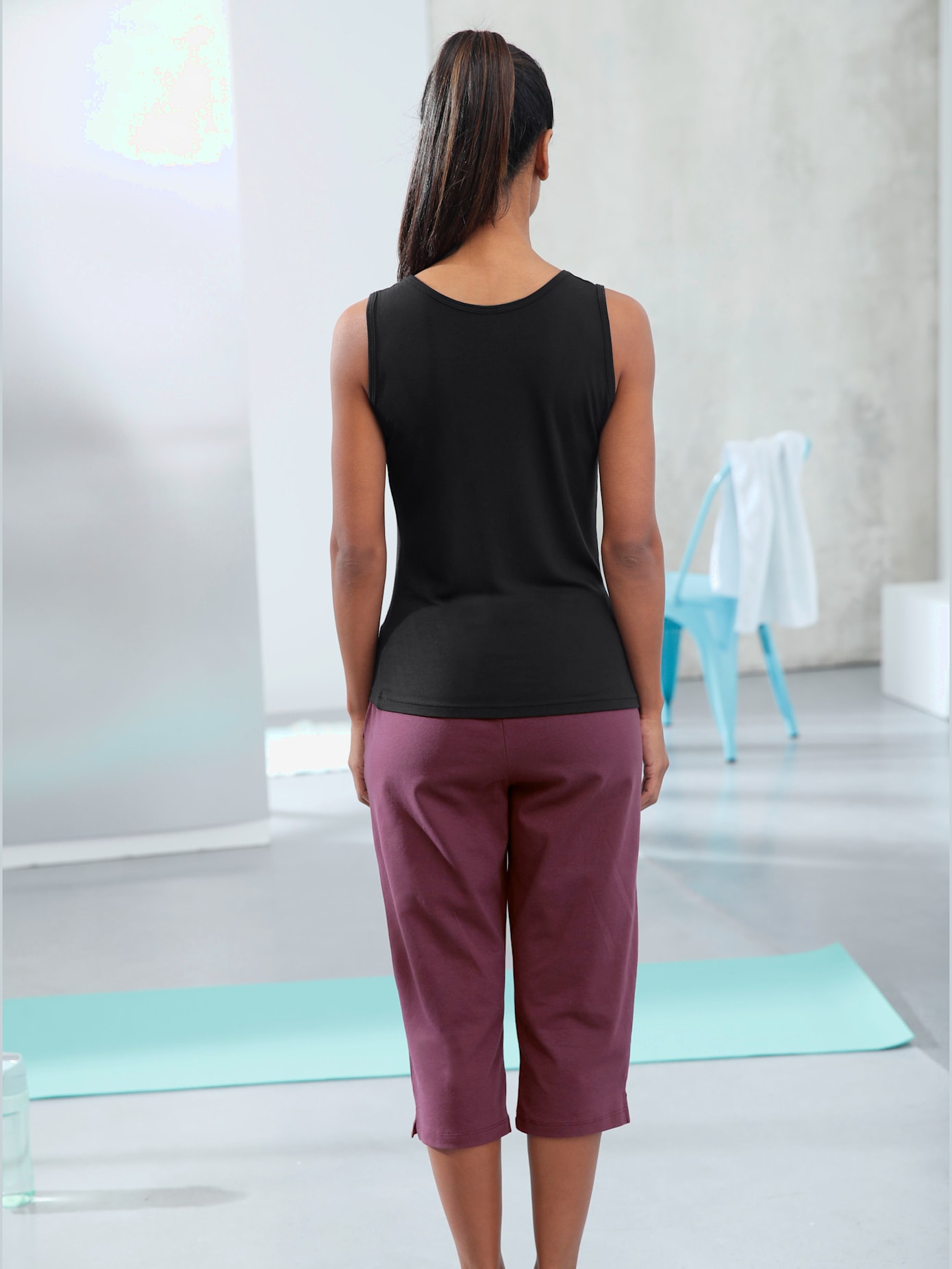 Lot de 2 pantalons corsaires en jersey doux