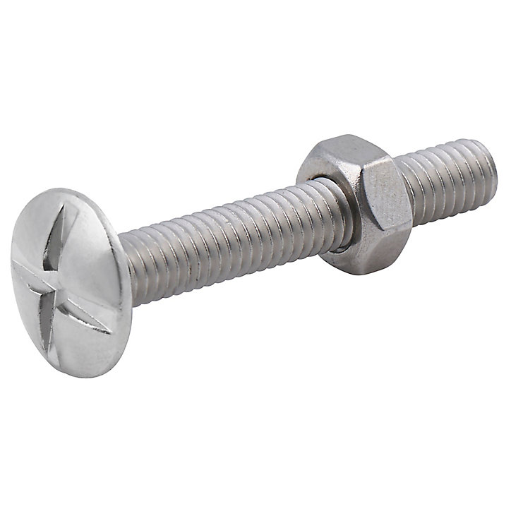 10 boulons poêlier inox A2 6 x 40 mm