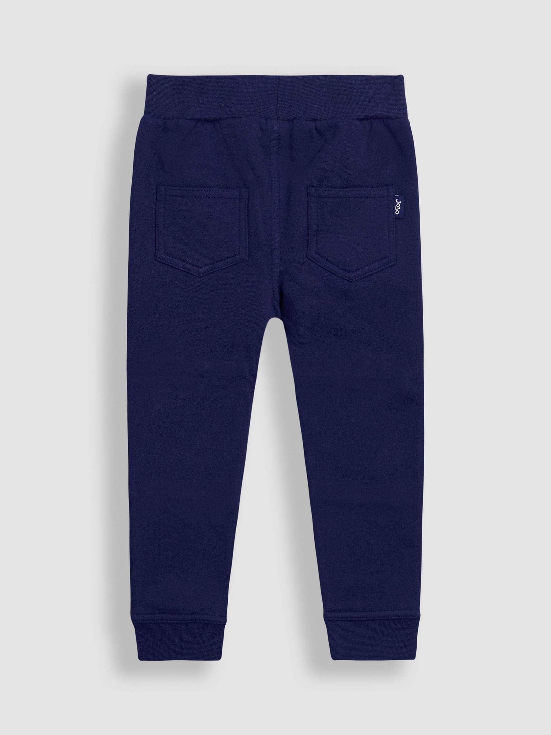 Kakigroen met tractoren - JoJo Maman Bébé 2-Pack Appliqué Knie & Effen Joggingbroeken