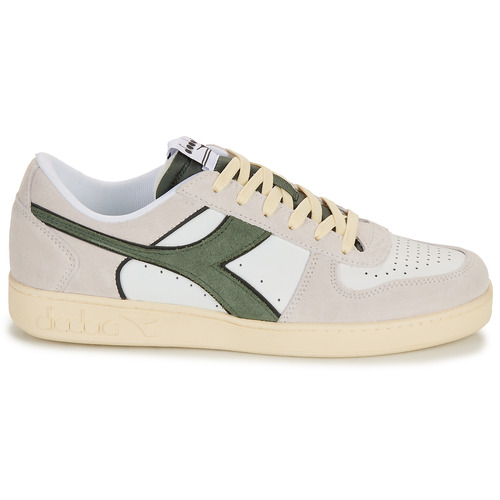 Diadora - MAGIC BASKET LOW SUEDE - Blanc / Vert