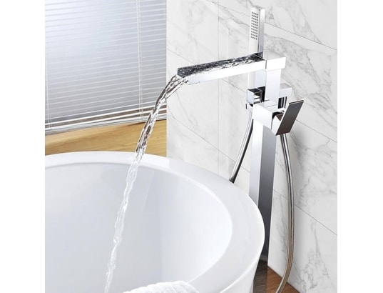 HUDOR - Mitigeur de baignoire Robinet de baignoire au sol 008 en laiton chromé collection...