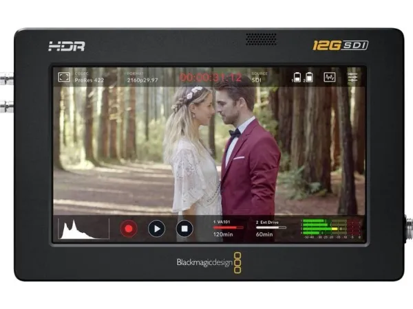 Blackmagic Video Assist 12G HDR - LCD / DVR combo - farve - på kamera - 5