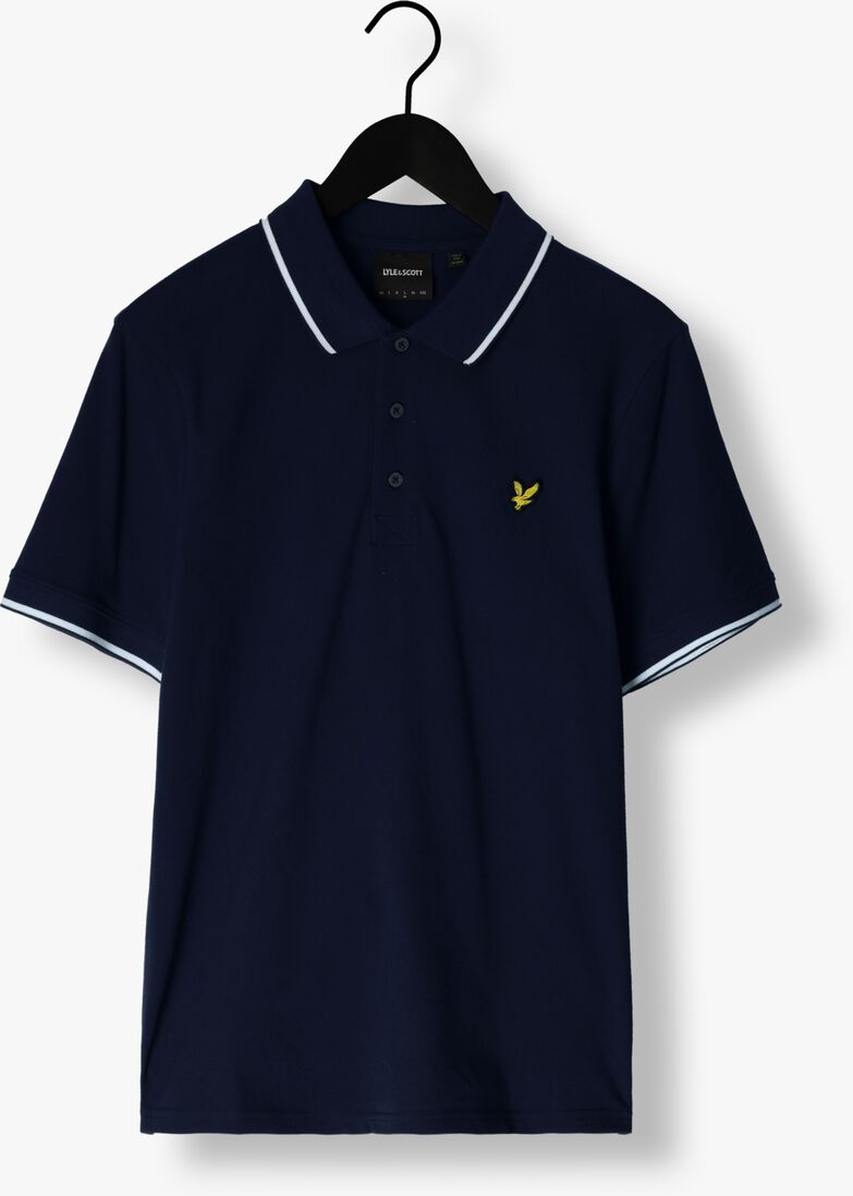 LYLE & SCOTT donkerblauwe lyle & scott polo tipped polo shirt