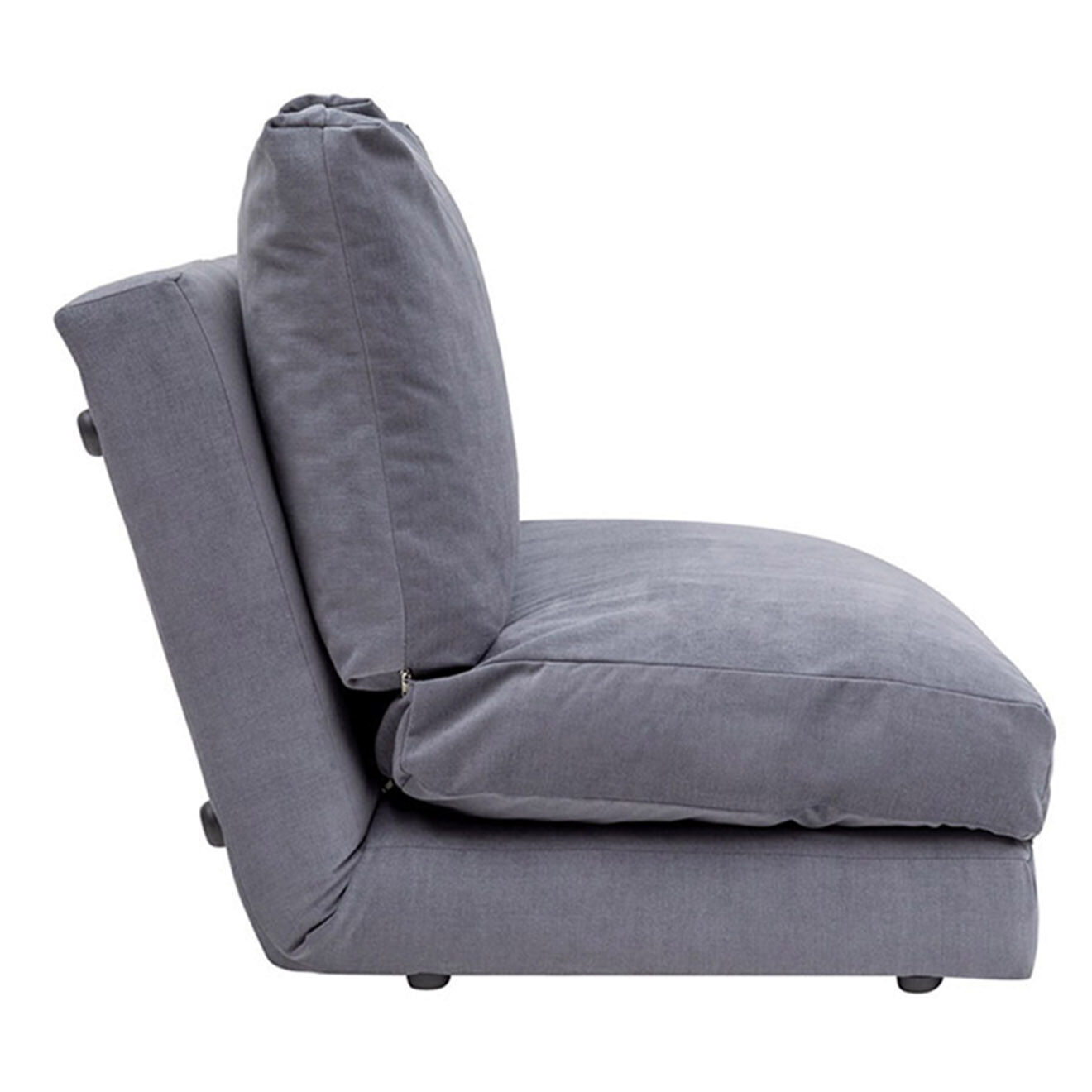 Homitis Banquette Convertible 2 places Taida grise - 120x68x26 cm