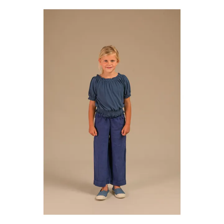 Longlivethequeen Blouse Tricot Coton Bio | Bleu marine
