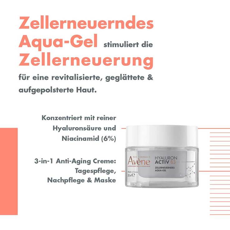 Avene Hyaluron Activ B3 zellerneuerndes Aqua-Gel, 50 ml