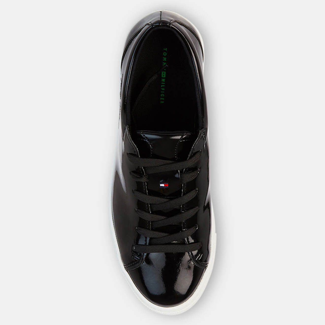Tommy Hilfiger Baskets vernies Zéro Waste noires