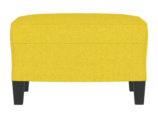 Repose-pied Jaune clair 60x50x41 cm Tissu
