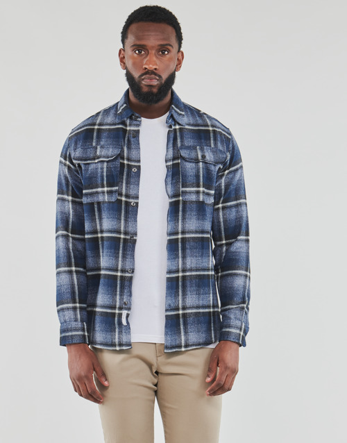 Selected - SLHREGSCOT CHECK SHIRT - Bleu