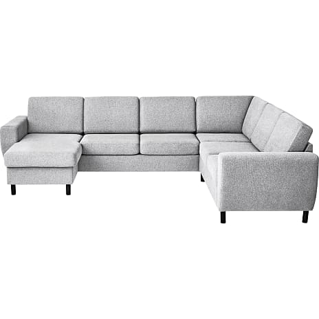 Rom Nordic vendbar hjørnesofa med chaiselong - lysegrå