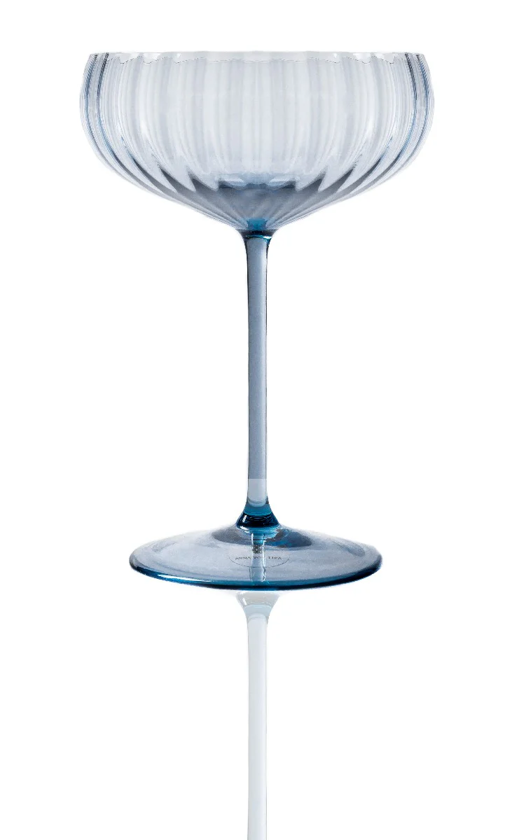 Anna Von Lipa  Lyon champagneglas - Blue Smoke