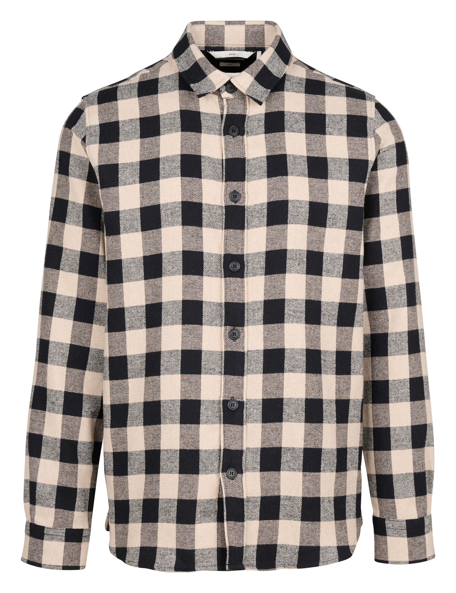 Surchemise regular-fit à carreaux | Noir