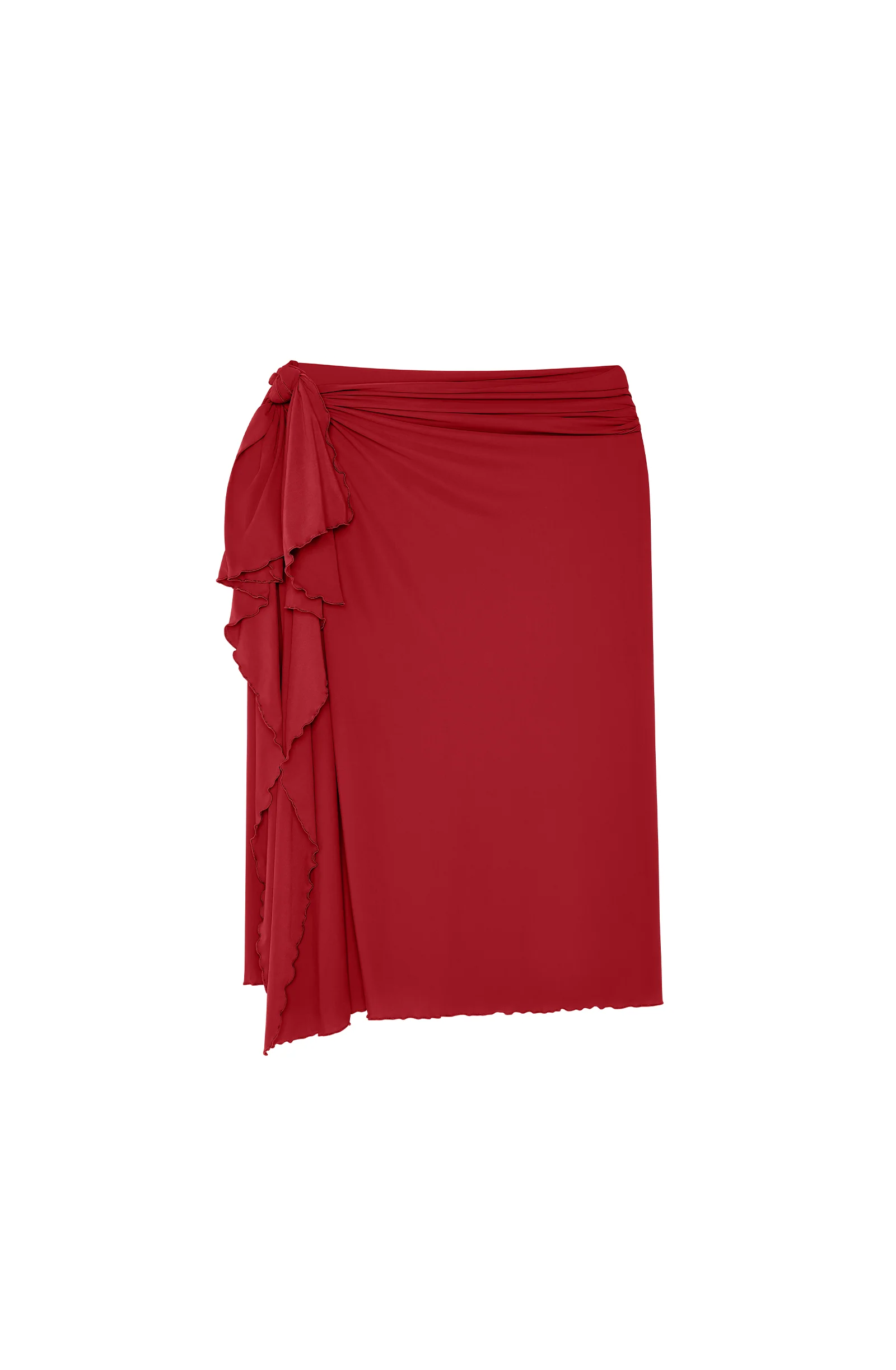 kalis Paréo long multi-positions rouge garance Garance