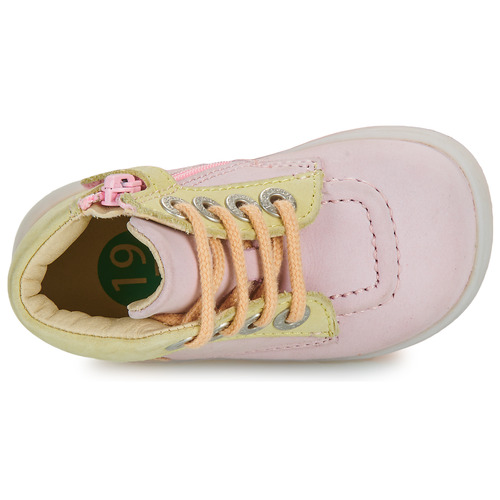 Kickers - KICKICONIC - Rose / Jaune / Abricot