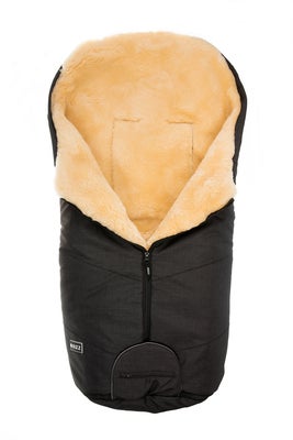 Bozz Lammeskinnspose Klipt, Black Melange/Nature