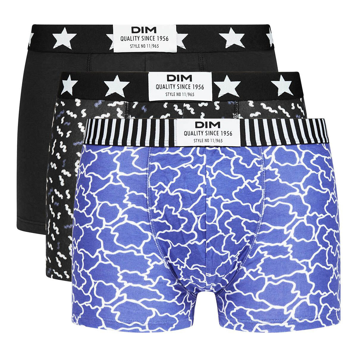 DIM<br>Conjunto de 3 cuecas boxer Dim Vibes