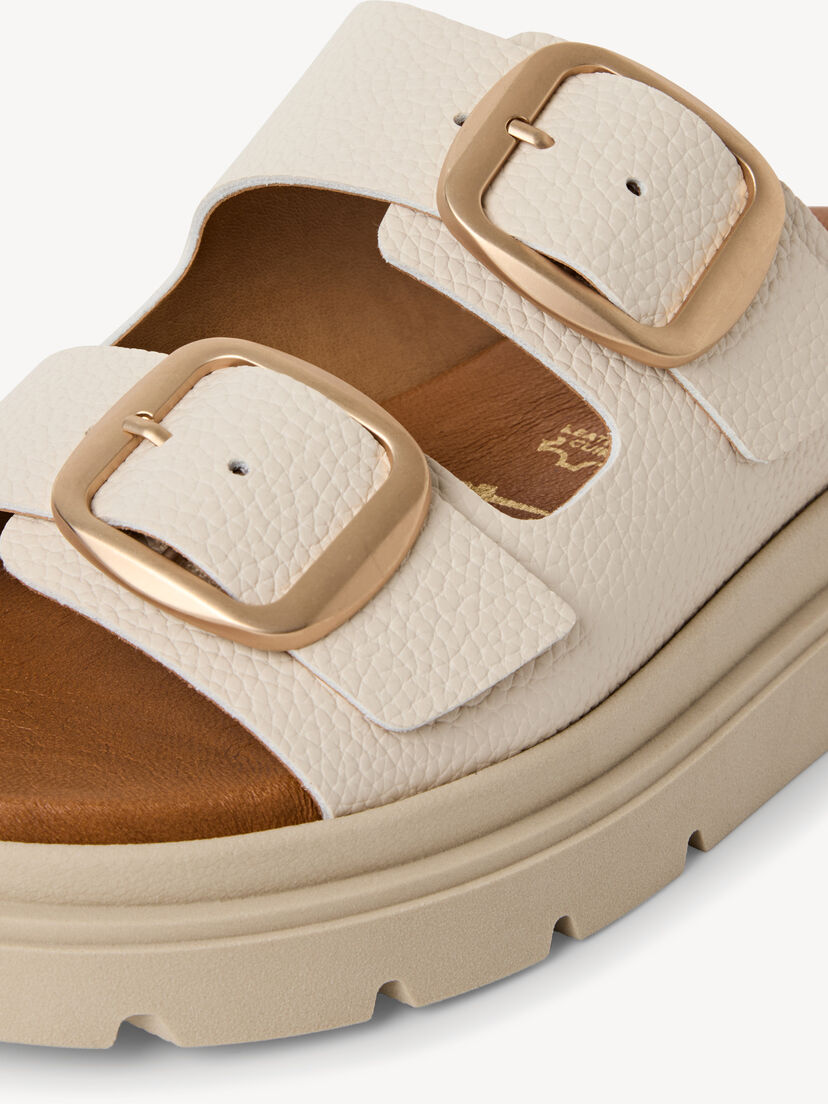Leren Slipper - beige