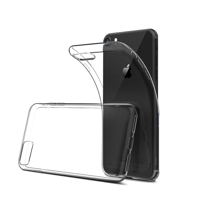iPhone SE (2022/2020) / 8 / 7 Gummi Case Hülle Ultra Thin 0.5mm - Transparent