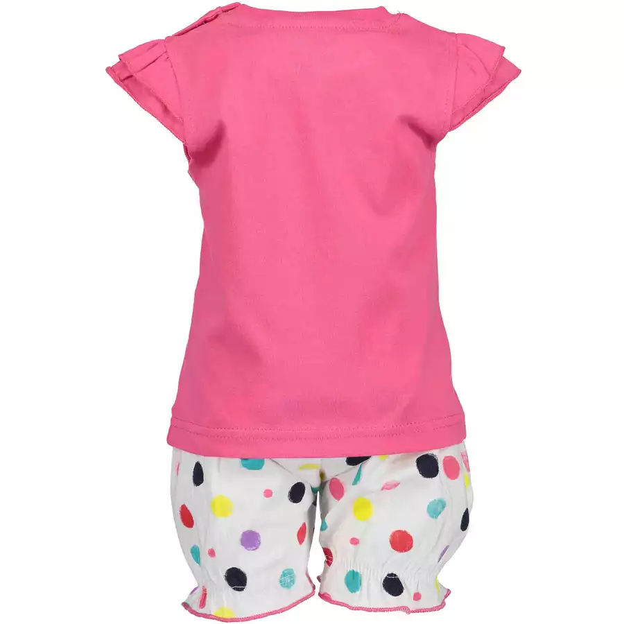 BLUE SEVEN Girls 2er Set T-Shirt + Shorts Pink Original