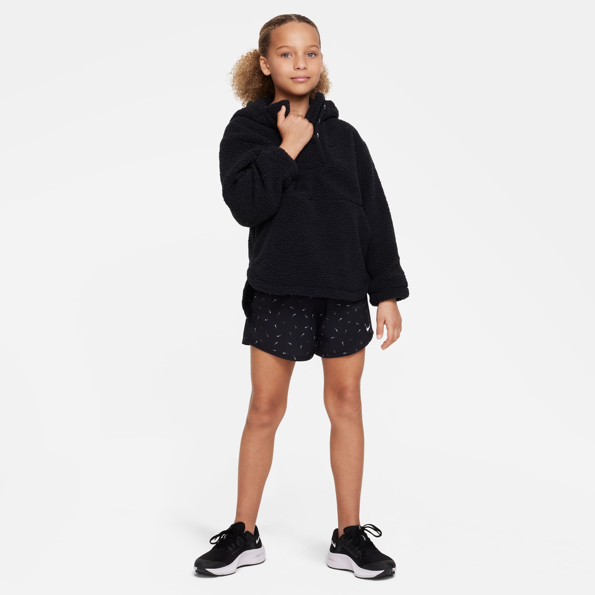 Dri-FIT One High-Waisted Shorts Jente Black/White