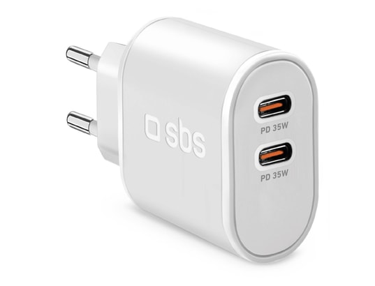 SBS - Chargeur secteur Power Delivery 35 W 2x USB-C